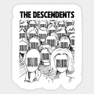 Barcode face The Descendents Sticker